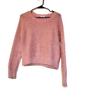 ARDENE Women's Pink Fuzzy Sweater Size Small